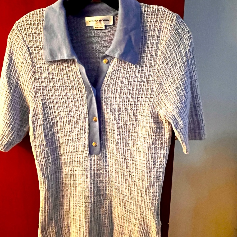 Victoria Beckham Knit Polo Top